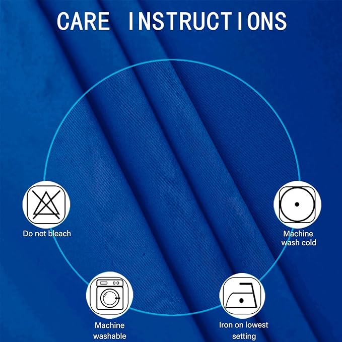 LEMOMO Royal Blue Thermal Blackout Curtains/42 x 84 Inch/Set of 2 Panels Room