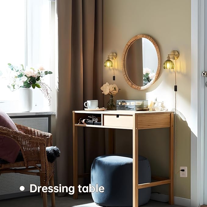 Shenmoyl Plug in Wall Sconce