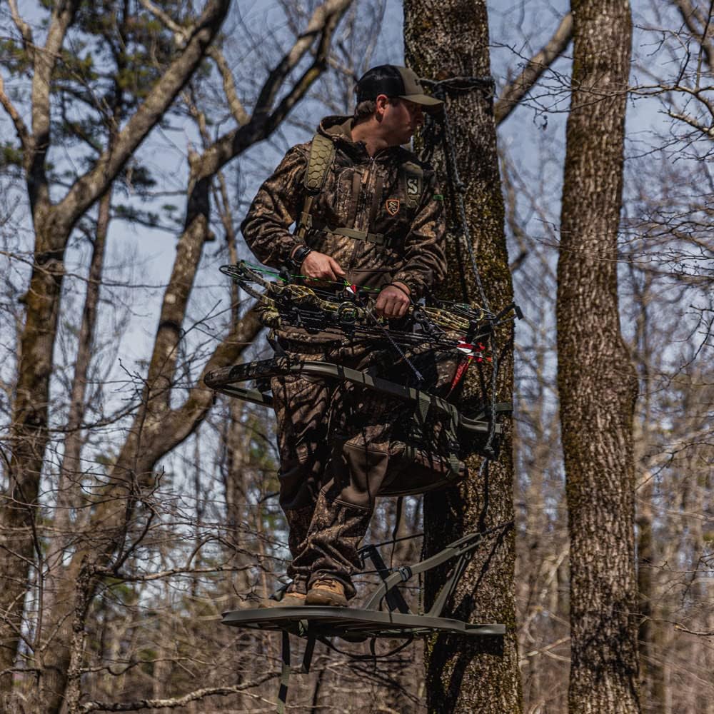 Viper SD Climbing Treestand by Summit Treestands - Lightweight Camo Design