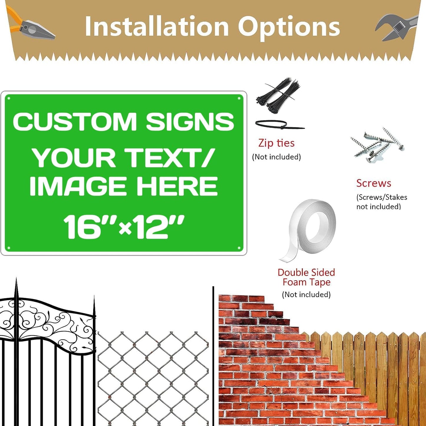 custom metal sign,Aluminum Weatherproof Metal Sign Multiple Sizes Custom Personalized Text And picture Here,hazard sign,garden sign,custom door sign,Customised business signs