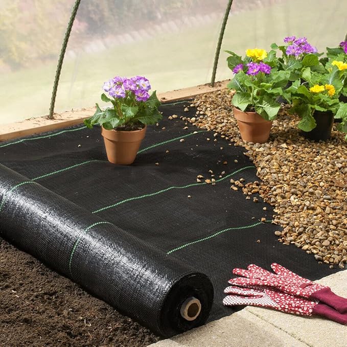 Garden Weed Barrier Fabric, Heavy Duty Landscape Fabric, Ground Cover Weed Blocker Cloth, Landscaping Fabric for Garden, Vegetable Beds, Path Way (WBF-4ft x 300ft)