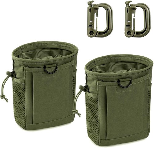 LIVANS Tactical Molle Dump Pouch - Adjustable Military Holster Bag for Airsoft & Hunting Gear