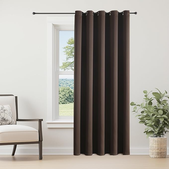 ChrisDowa Brownout Curtains 70 inches Wide