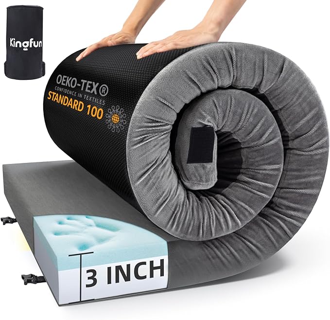 Sleeping Pad for Adults, Comfortable Thick Floor Sleeping Mats for Car Truck Tent with Removable Travel Bag