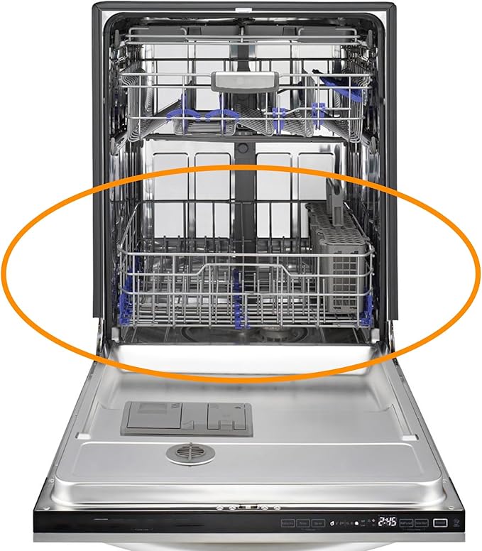 Upgraded 3751DD1001C 3751DD1001J Dishwasher Lower Rack Replacement Parts for LG Dishwasher Rack LDF7774ST LDF5545ST Lower Dishrack LG Dishwasher Bottom Rack Direct Drive Dish Washer Drawer Wheels