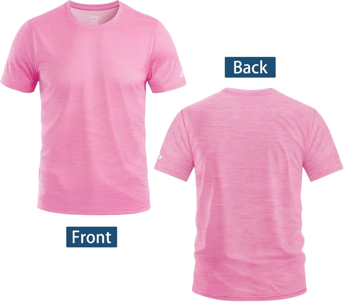 Zengjo Moisture-Wicking Men's Athletic T-Shirt - Quick Dry Workout Gym Top