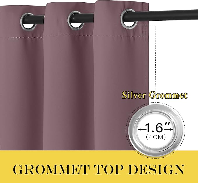 NICETOWN Blackout Curtains 84 Inch Length, Thermal Insulated Curtains