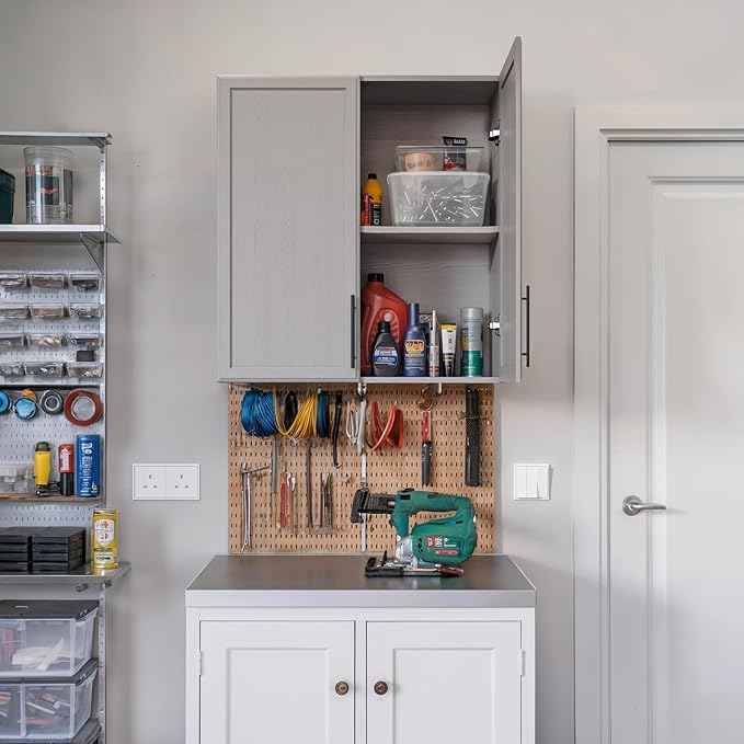 FIMELLO 30" Laundry Room Cabinets Wall Mounted, Wall Cabinets