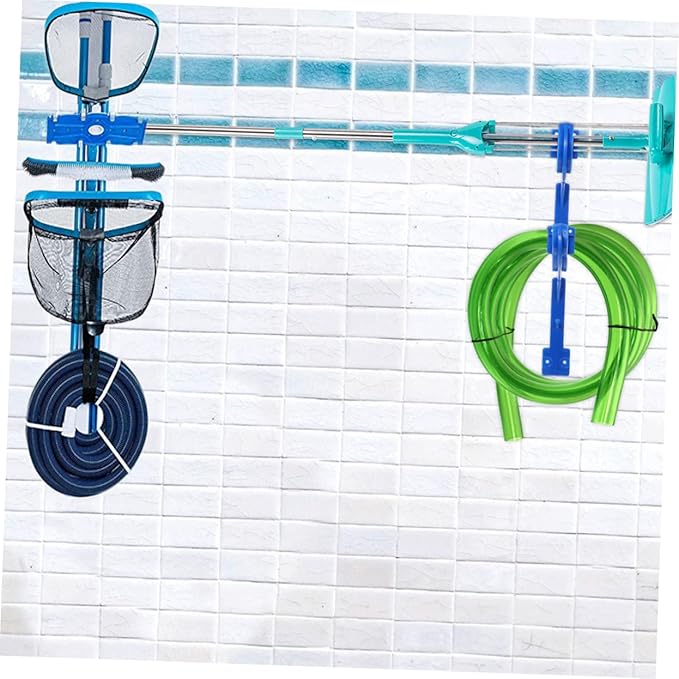 BESPORTBLE 1set Pool Cleaning Tool Rack Water Cleaning Accessory Holder for Easy Storage Random Color Design for Efficient Pool Maintenance