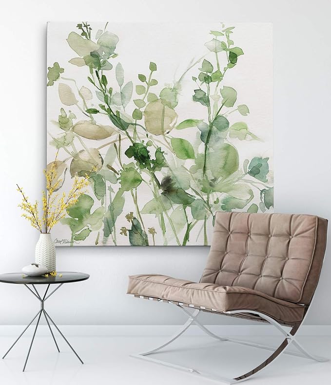 Wexford Home Sage Garden II-Canvas Prints Wrapped Gallery Wall Art | Stretched and Framed Ready to Hang 16X16 Multicolor