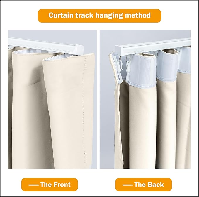 hoeflife Room Divider Curtains Blackout Floor to Ceiling Curtain