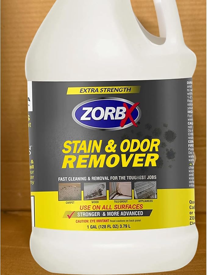 ZORBX Extra Strength Cleaner Spray 128 FL Oz Refill – Scrub Free Formula - Bleach Free Formula for Shower, Bathroom, Ceiling, Carpet, Cars, Walls & Wood