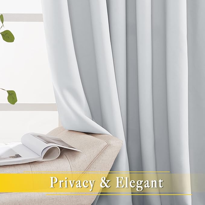 NICETOWN Patio Door Curtain 132 inches Long, Grommet Room Divider Curtain Panel