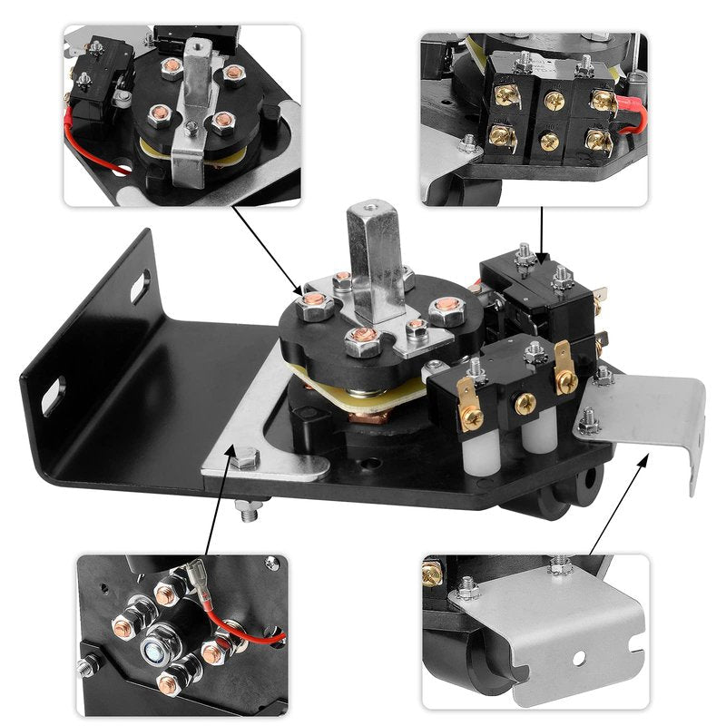 Roykaw EZGO Forward and Reverse Switch Assembly for Golf Cart 36 Volt Marathon 1989-1994.5 OEM# 25396-G2