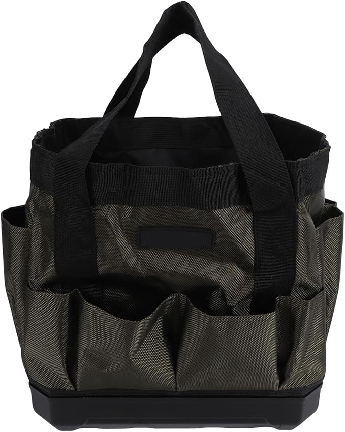 Zunate Heavy Duty Garden Tool Bag Organizer with 15 Pockets, Foldable & Standable, 600D Oxford Fabric & ABS Base for Gardening, Home Storage