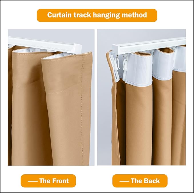 Hoeflife Room Divider Curtains Blackout Floor to Ceiling Curtain