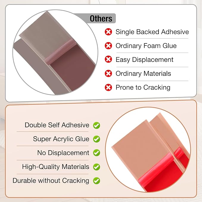 Floor Transition Strip Self Adhesive Vinyl Door Threshold for Doorways Carpet Edging Trim Overlap Edge Reducer for Laminate Floor, Carpet, Tile (Yellow Oak Grain, 2/5" to 3/5", 6.6Ft)