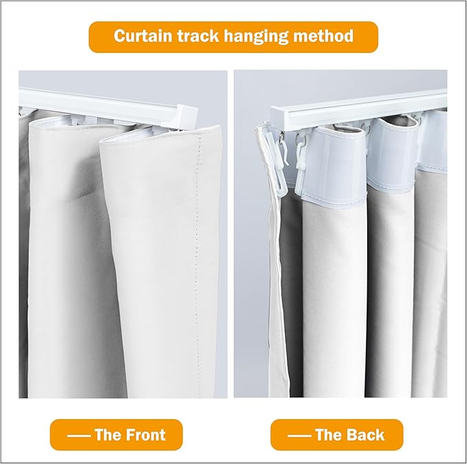 Hoeflife Room Divider Curtains Blackout Floor to Ceiling Curtain