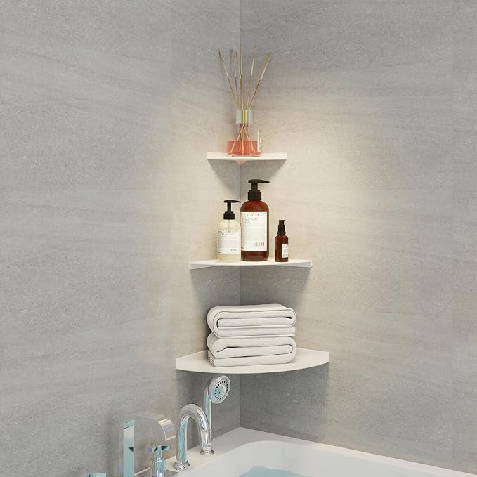 Corner Floating Shelf, 3.0mm Aluminum Alloy Corner Shelves wall Mounted