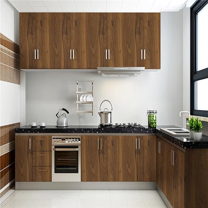 Abyssaly Wood Contact Paper, Self Adhesive Waterproof Wall Paper