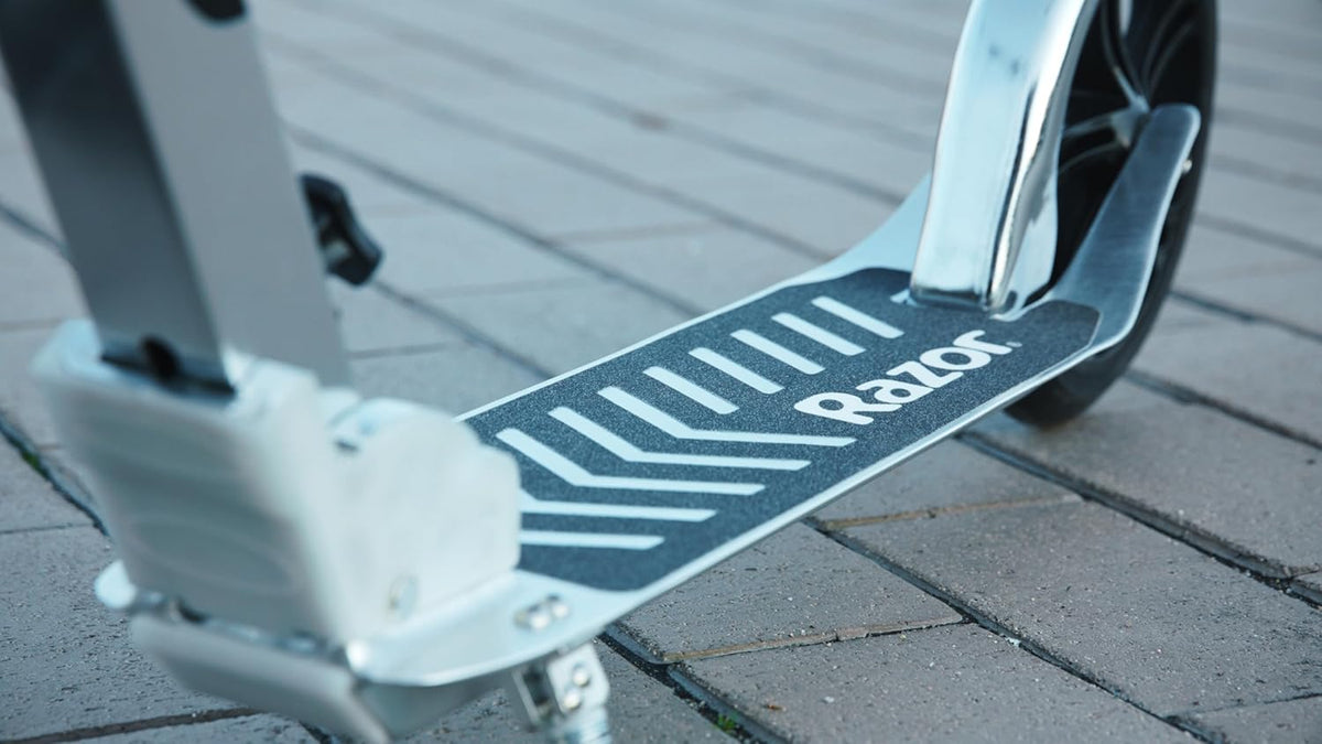 Razor A5 DLX Kick Scooter - Foldable Design, 8" Urethane Wheels, For Kids Ages 8+, Up to 220 lbs