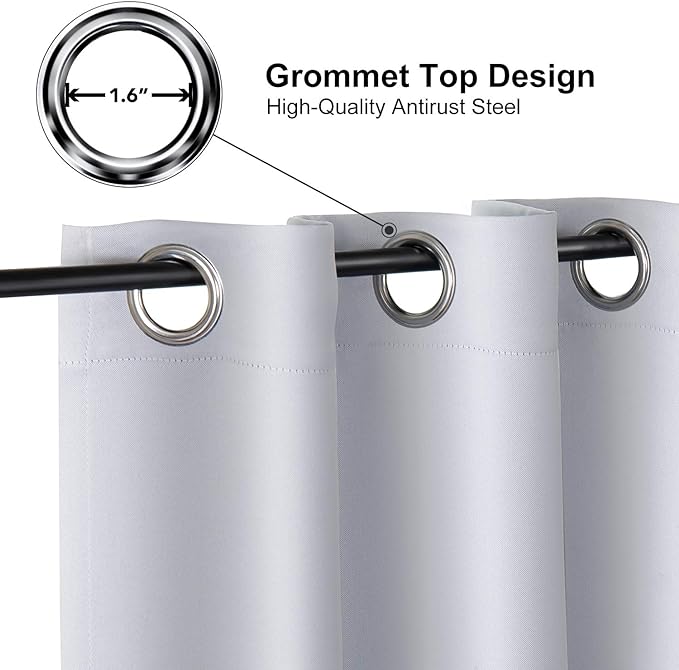 ChrisDowa Grommet Blackout Curtains