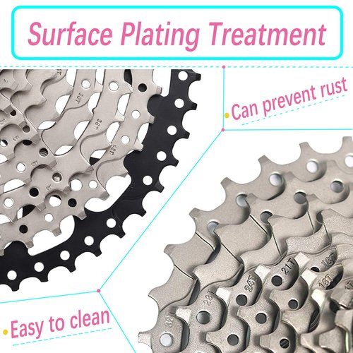 LANXUANR Bicycle 8 Speed Cassette Sprocket，Fit for Mountain Bike, Road Bicycle.Super Light