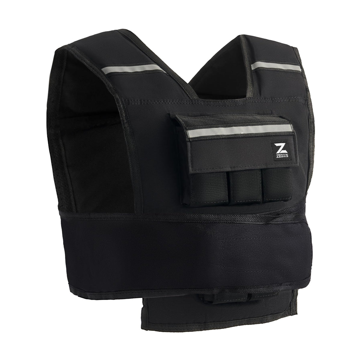 ZELUS 23lb Weighted Vest with Adjustable Weights for Exercise, Weight Vest for Men, Workout Vest for Home Workouts Cardio Strength Training Weight Loss (23lb-Iron Bar)