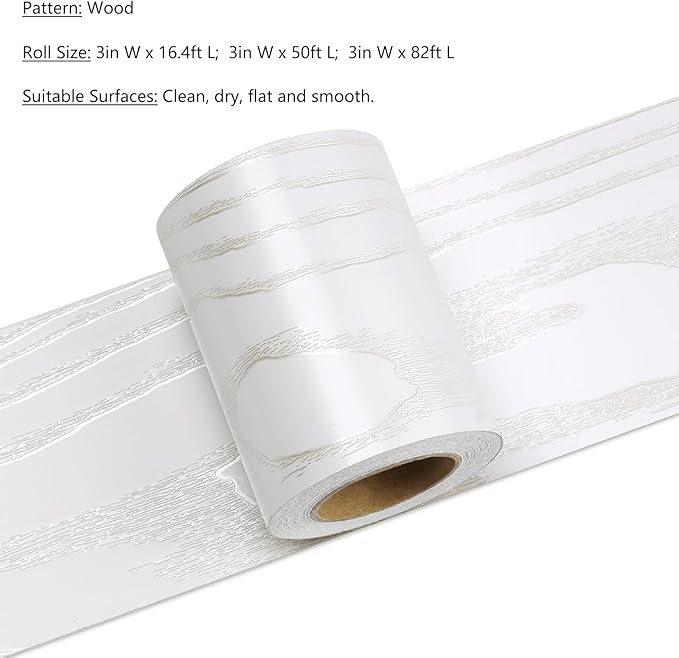 LACHEERY 3in x 82ft Thick White Bulletin Board Border Self Adhesive Mirror