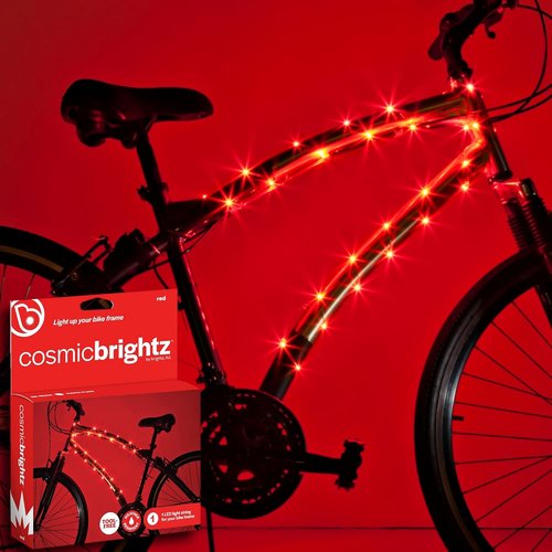 CosmicBrightz LED Bike Frame Rope Light - 6.5ft Battery-Powered String Light for Kids & Adults