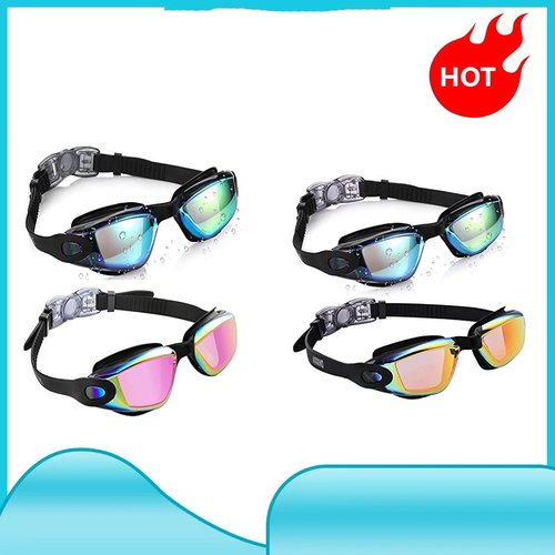 Aegend Kids Swim Goggles - Pack of 2 Comfortable & Durable Goggles for Ages 3-14