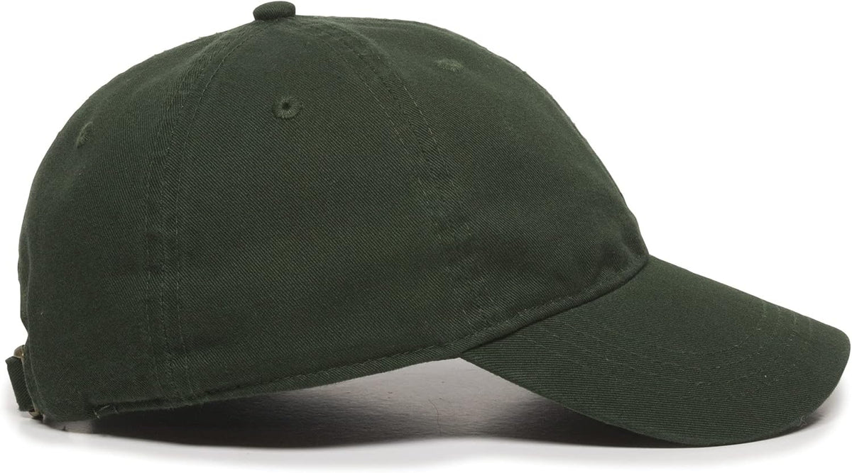 Outdoor Cap | Washed Cotton Baseball Cap - Versatile Dad Hat for Men & Women, Dark Green