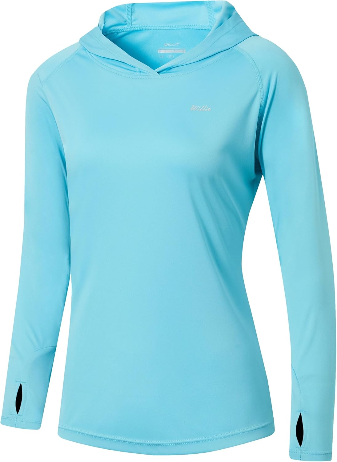 Willit Women's UPF 50+ Sun Protection Hoodie - Lightweight Long Sleeve Hiking & Fishing Shirt