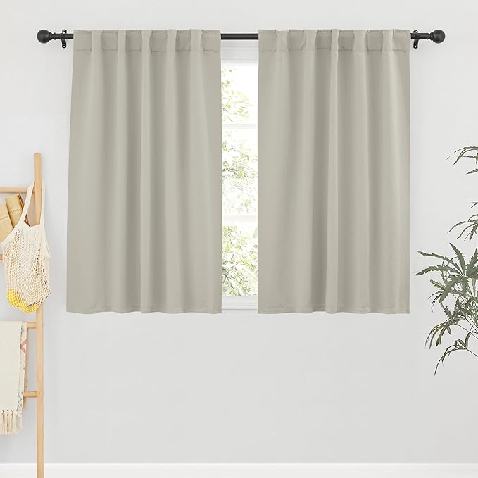 RYB HOME Blackout Curtains for Living Room, Privacy Thermal Insulating Window