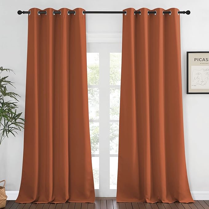NICETOWN Blackout Window Curtain 90 inch Length