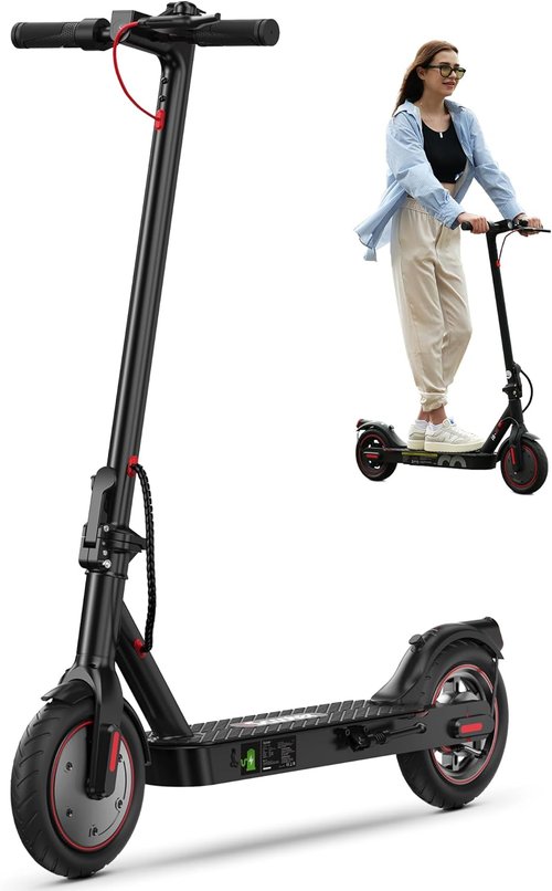 iScooter Electric Scooter for Adults & Teens - Long Range 18 Miles | Top Speed 22 MPH | Cruise Control & Double Braking Systems