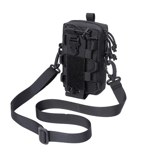 WUYUNTAI Tactical Backpack Accessories, Molle Phone Pouch, Tactical Belt Accessories, Black