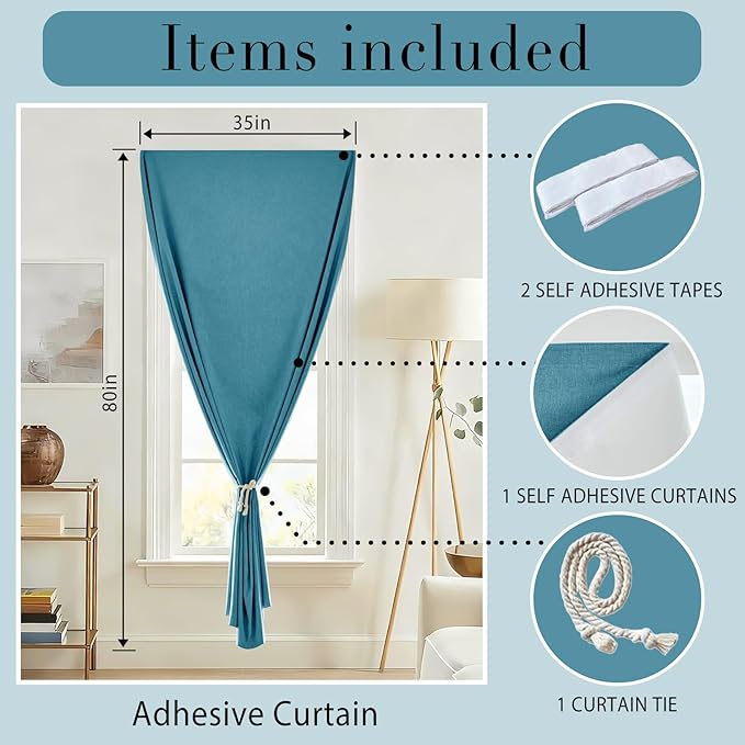 Removable 100% Blackout Shade
