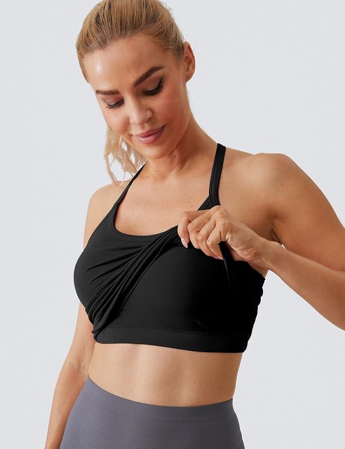 MathCat Workout Tank Tops - Sleeveless Athletic Yoga Shirts with Built-In Bra | Seamless Design