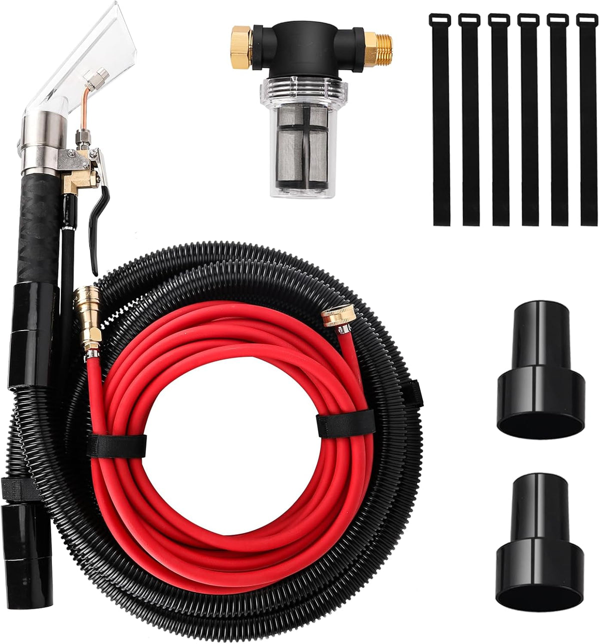 Shop Vac Extractor Kit, Better Extractor Hose Kit for Carpet & Upholstery Cleaning in Home and Auto, with Wand, Hose & Adapter