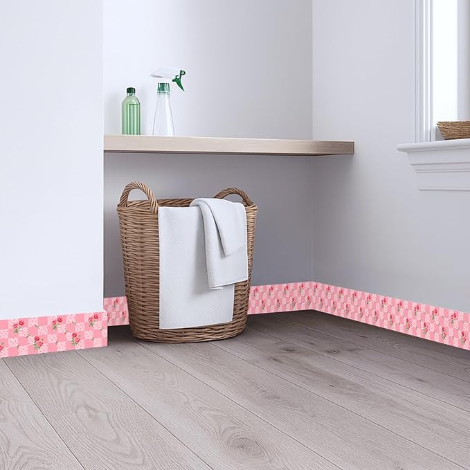 Pink Polka Dot Wallpaper Border 196x4 Inch Peel and Stick Wall Border Removable