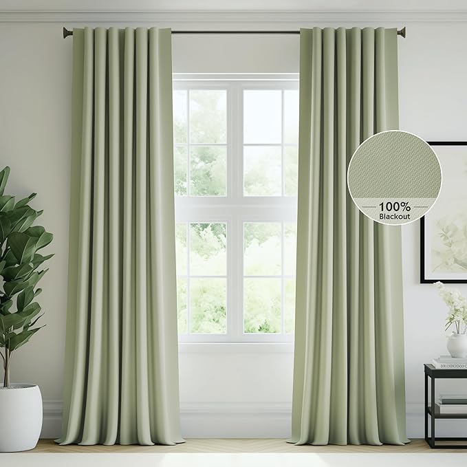 FMFUNCTEX 100% Blackout Curtains