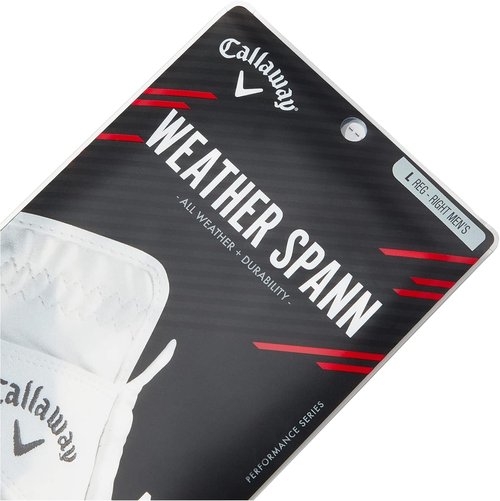 Callaway Golf Weather Spann Glove - Superior Grip & Comfort for All Conditions | Size: Medium