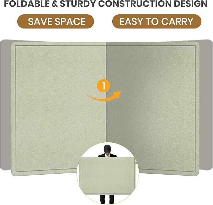 Bulletin Board - 35 x 17.5 inches Decorative Felt Pin Board - Cork Board