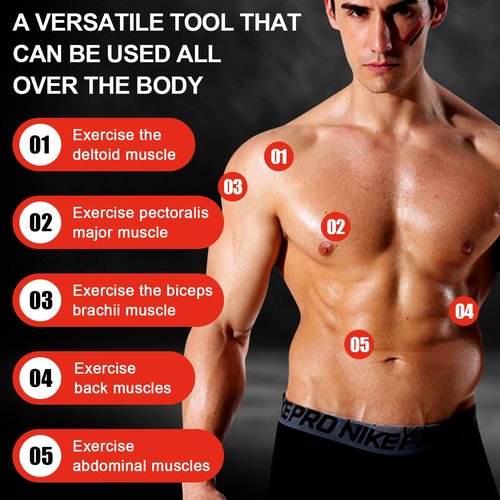 JAOTREL Power Twister Bar, Upper Body Strength Training Bar, Heavy Duty Arm Builder for Chest Shoulder Forearm Bicep and Arm Strengthening Workout Equipment (66, Pounds)