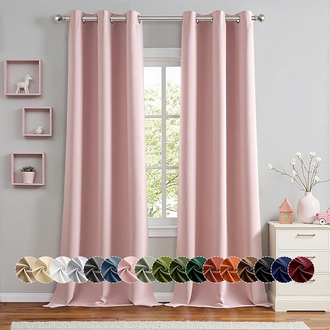 MIULEE Blackout Curtains for Bedroom Living Room 2 Panels, Thermal Insulated