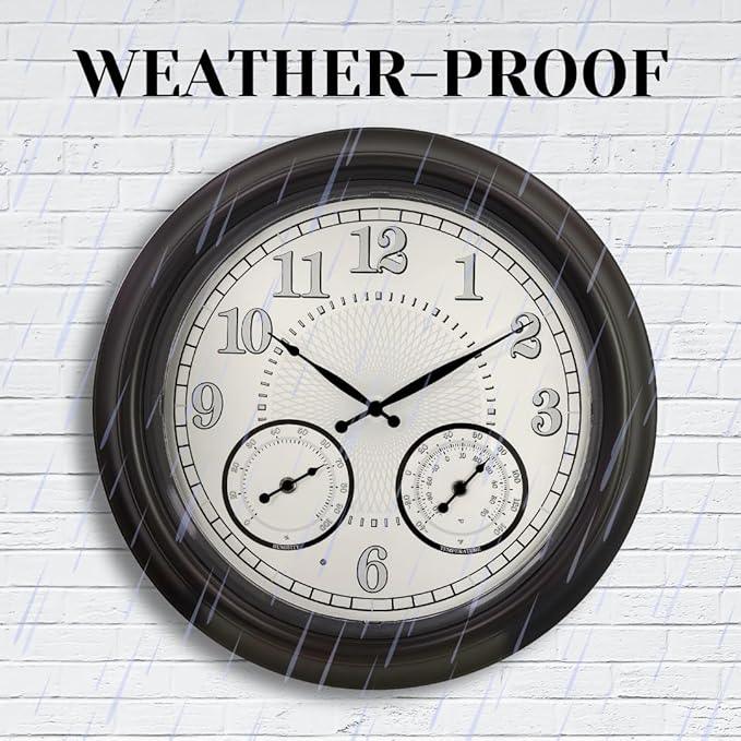 Illuminated Large Outdoor Clock