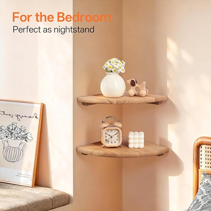 Gieanoo Floating Corner Shelves