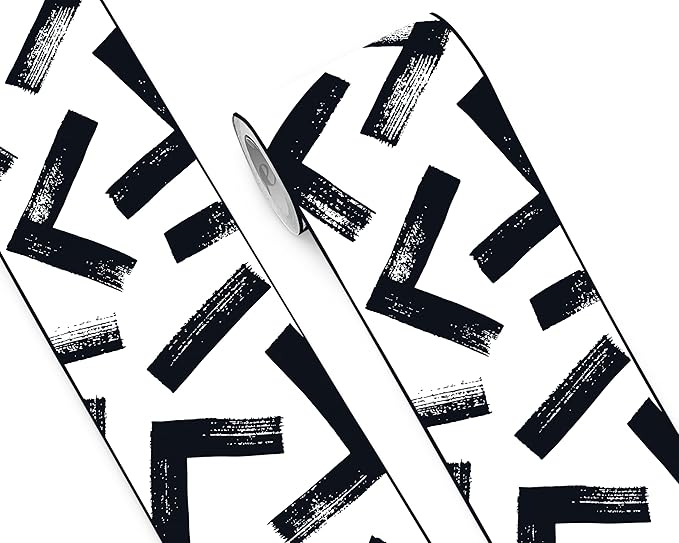 FLFK Black and White Design Wallpaper Border
