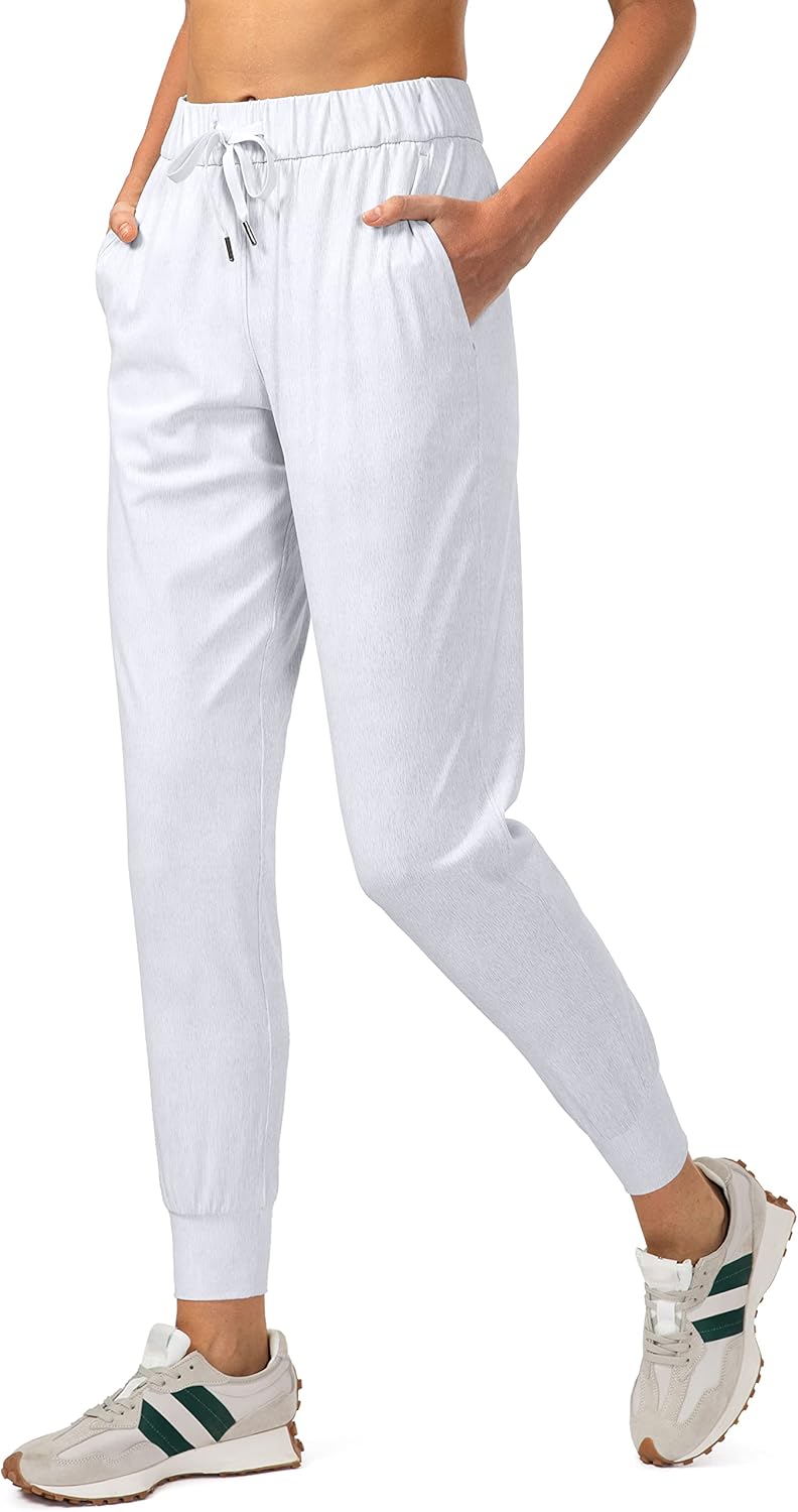 SANTINY Women's Joggers - Comfortable Drawstring Sweatpants with Pockets for Running & Lounge